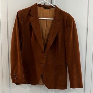 Brown Ultra Suede Women's Blazer